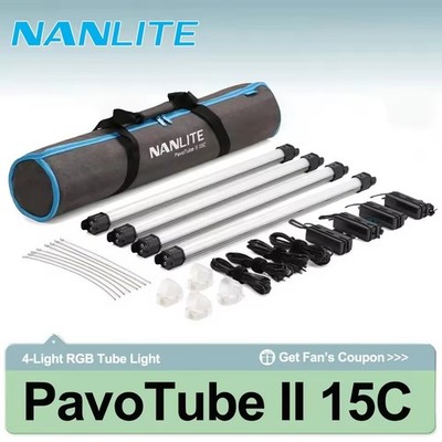 Nanlite Pavotube II 15C 30C RGBWW Handheld Led Video Tube Light 2700K-7500K APP