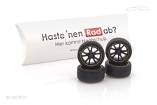 Train D'Engrenages / Roue Jeu Jantes Techart Formule VI Course Noir/Jaune 1:18