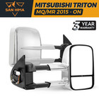 <!--F#f_0-->San Hima Extendable Towing Mirrors fit Mitsubishi Triton MQ/MR 2015 - ON Chrome<!--F/-->