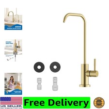 Water Filter Faucet for RO System, 7-Shape, Non-Air Gap, Gold