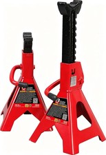Jack Bosst43202 Steel Jack Stands 3 Ton 6000 Lb Capacity Red 1 Pair