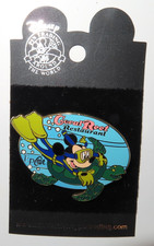 Disney Pin 27703 Mickey Mouse Riding a Sea Turtle at Coral Reef Restaurant Epcot