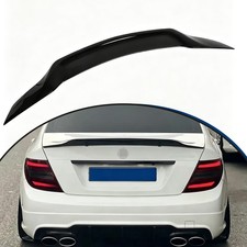 Fits Mercedes Benz W204 C250 C300 2008-14 Gloss Black Duckbill Trunk Spoiler Lip