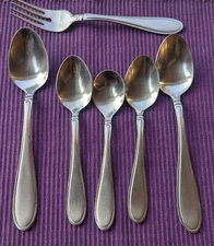 6 Pieces Cambridge Cherish Stainless Steel Flatware Lot