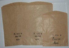 3 UNUSED Orig. 1950's Marx ARCTIC ACCESSORY BAGS For Playsets etc
