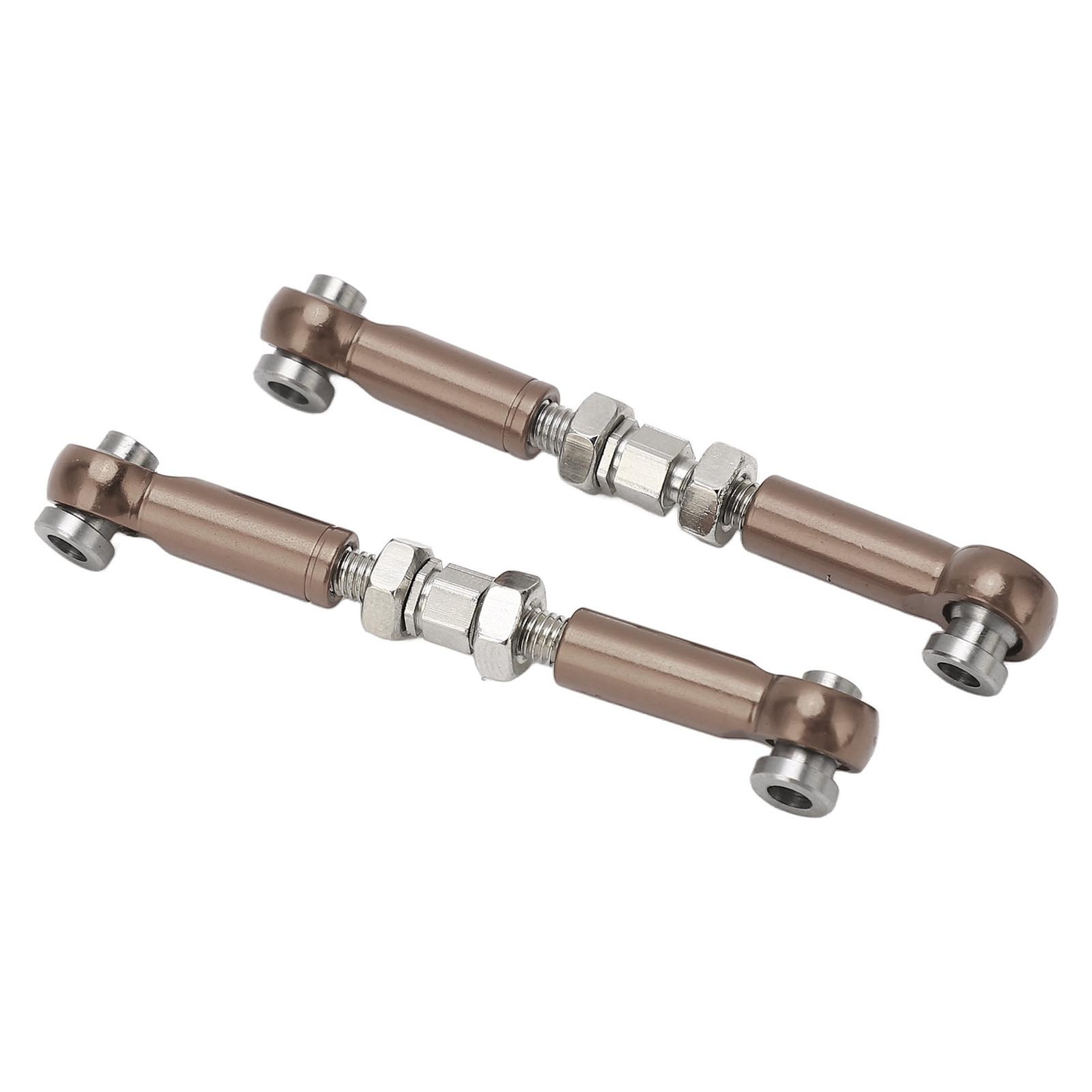2PCS RC Steering Link Rod Servo Pull Linkage Arm Aluminium Alloy RC Car Parts Fo