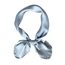 Silk Head Scarf Women Satin Neck Square Solid Hair Bandana Headband 27.5 Inch