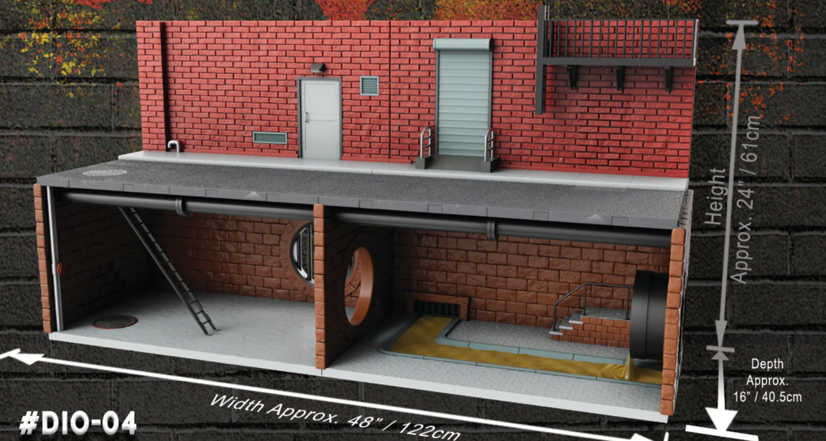 Ramen Toy #DIO-04 SUPER MSUK MUSK 1/12 Scale Diorama STREET SEWER