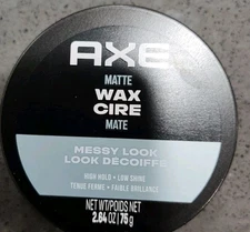 Axe Styling Messy Look High Hold Low Shine Matte Wax 2.64 oz