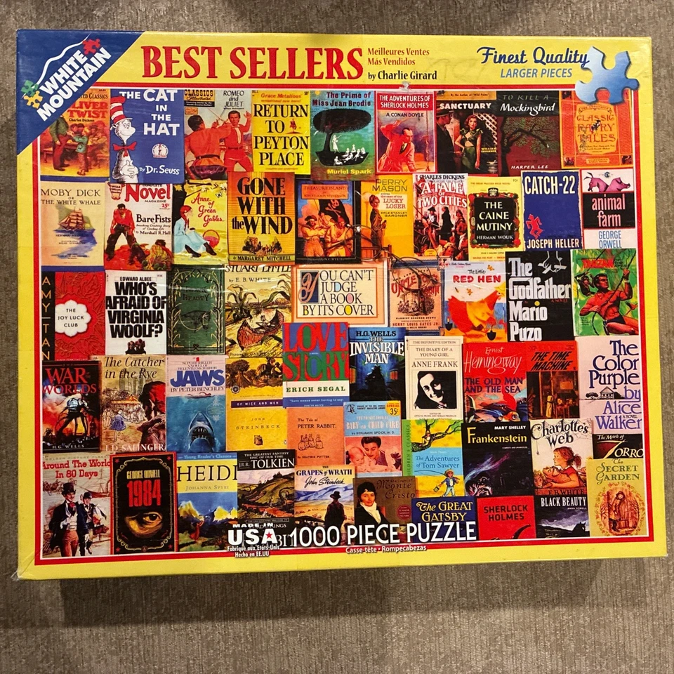 5 White Mountain Puzzles 1000 Pcs Central Park,Broadway,Best Sellers…COMPLETE - Image 4 of 4