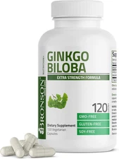 Bronson Ginkgo Biloba Extra Strength Supports Brain Function & Memory Support, 1