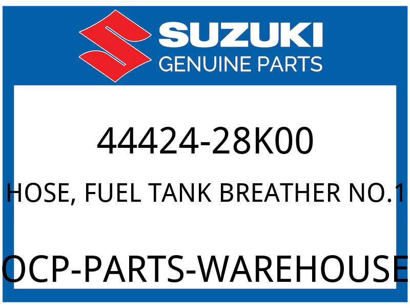 Suzuki OEM Part 44424-28K00 HOSE, FUEL TANK BRTHR NO.1