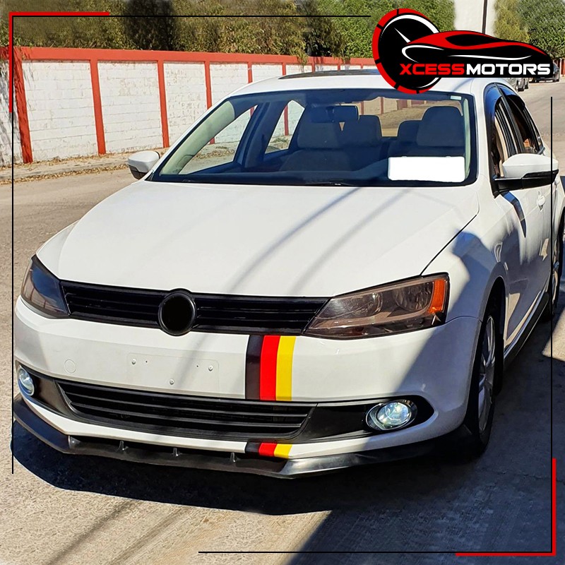 For 11-14 VW Jetta 6 VI MK6 IKON V3 Style Front Bumper Lip Chin Spoiler Guard PU