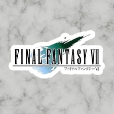 Final Fantasy 7 Logo, FF7, FFVII, Cool Glossy Vinyl sticker, Decal