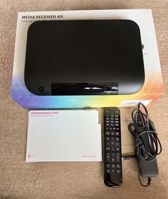 TELEKOM MEDIA RECEIVER 401 TYP B   INKL. FERNBEDIENUNG UND FESTPLATTE MIT 500GB