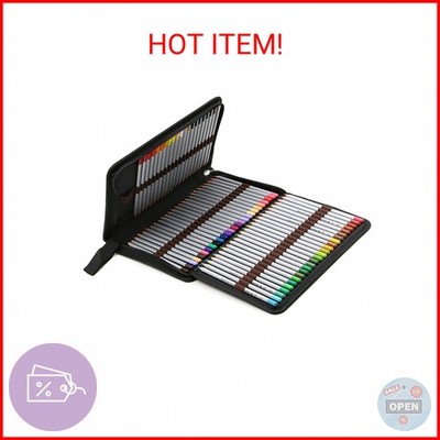 BTSKY  Portable Canvas Zippered Colored Pencil Case-Super Large Capacity 72 Slot