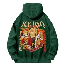 Keigo Takami Hawks Washed Hoodie, My Hero Academia Graphic