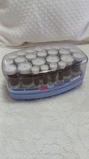 Clairol Hot Rollers Dual Heat Electric Hair 24 rollers 1990s flocked tested