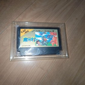 Video Game Ghouls n Ghosts Famicom Box Boxed Manual Rare Authentic Complete