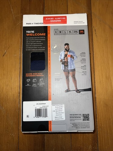 Pair of Thieves Boxer Briefs Super Fit Mesh Magic 2 PK Floral & Black XXXL 3X - Picture 5 of 7