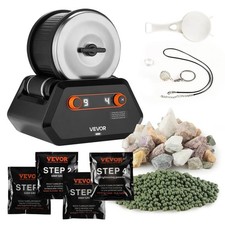 Rock Tumbler Machine 4 Speed Rock Polishing Kit 3lb Quiet Direct Drive Timer
