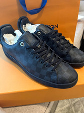 Louis Vuitton Damier Graphite Leather Front Row Sneakers, US 10