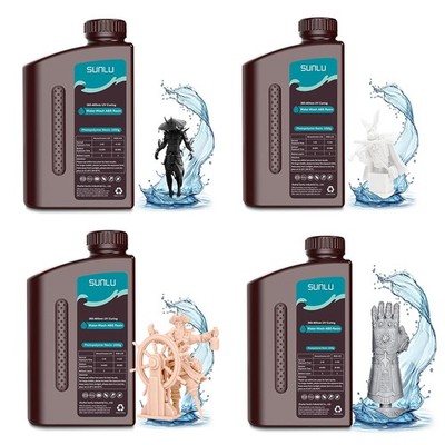 SUNLU Water-Wash ABS Resin 1KG,3D Printer Resin,for LCD DLP SLA 3D Printers