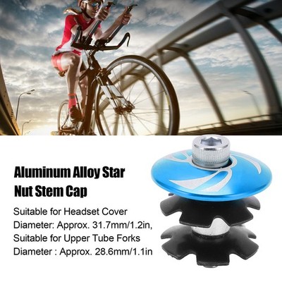 Bike Headset Star Nut Stem Cap Stem Fork Top Cap Aluminum Alloy MTB Road Bicycle