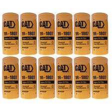 CAT 1R-1807 Advanced Efficiency Engine Oil Filter for Caterpillar Pack of 12