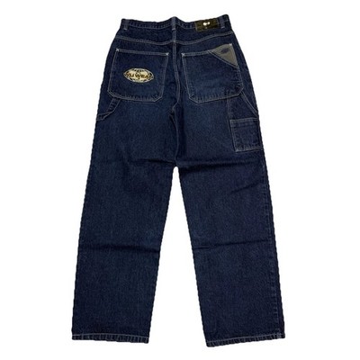 VTG Wu Wear Mens 34x32 Wu Tang Clan Baggy Wide Leg Denim Jeans Carpenter