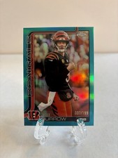 2025 Topps Chrome - Joe Burrow #61 Aqua Refractor /199 (Z)