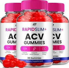(3 Pack) Rapid Slim ACV Gummies Supplement – RapidSlim+ ACV Gummy Natural Blend