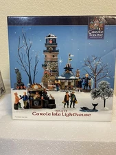 VINTAGE 2002 CAROLE TOWNE CHRISTMAS VILLAGE CAROLE ISLE LIGHTHOUSE