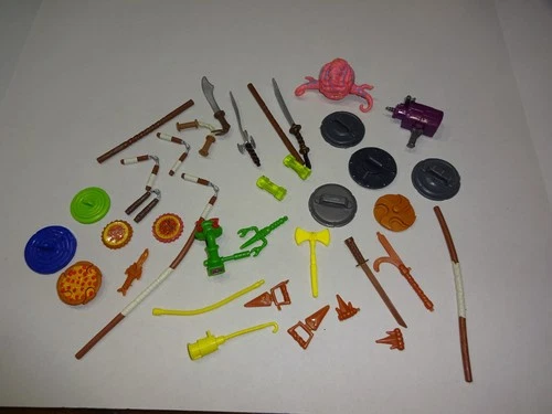 39 PC TMNT Vintage Accessories, Weapons Teenage Mutant Ninja Turtles COLLECTORS