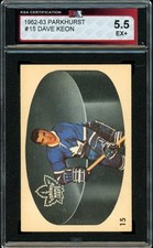 1962-63 PARKHURST NHL Hockey #15 Dave Keon HOF KSA 5.5 EX+ Toronto Maple Leafs