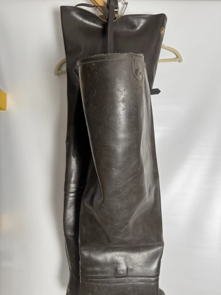 Pro Line Steel Shank Insulated Rubber Wader Hip Boots Men's Size 10 Waterproof - Image 2 of 4