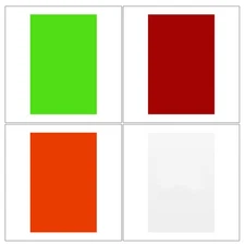  5 PCS Replacement Paper Filter Fluorescent Color Filters for Lights