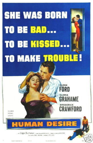 Human Desire Glenn Ford Vintage Movie Poster Print - Bild 1 von 1