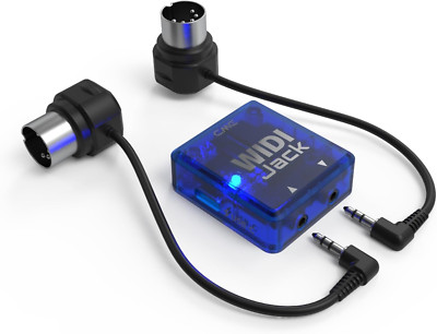 Bluetooth Interface CME WIDI Jack + DIN-5 MIDI Cable Pack for DIN-5 MIDI devices