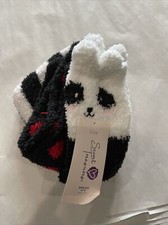 Secret Treasures Women  s Fuzzy Cozy Socks 1 Pack Of 3 Pair Shoe Size 4-10 Panda