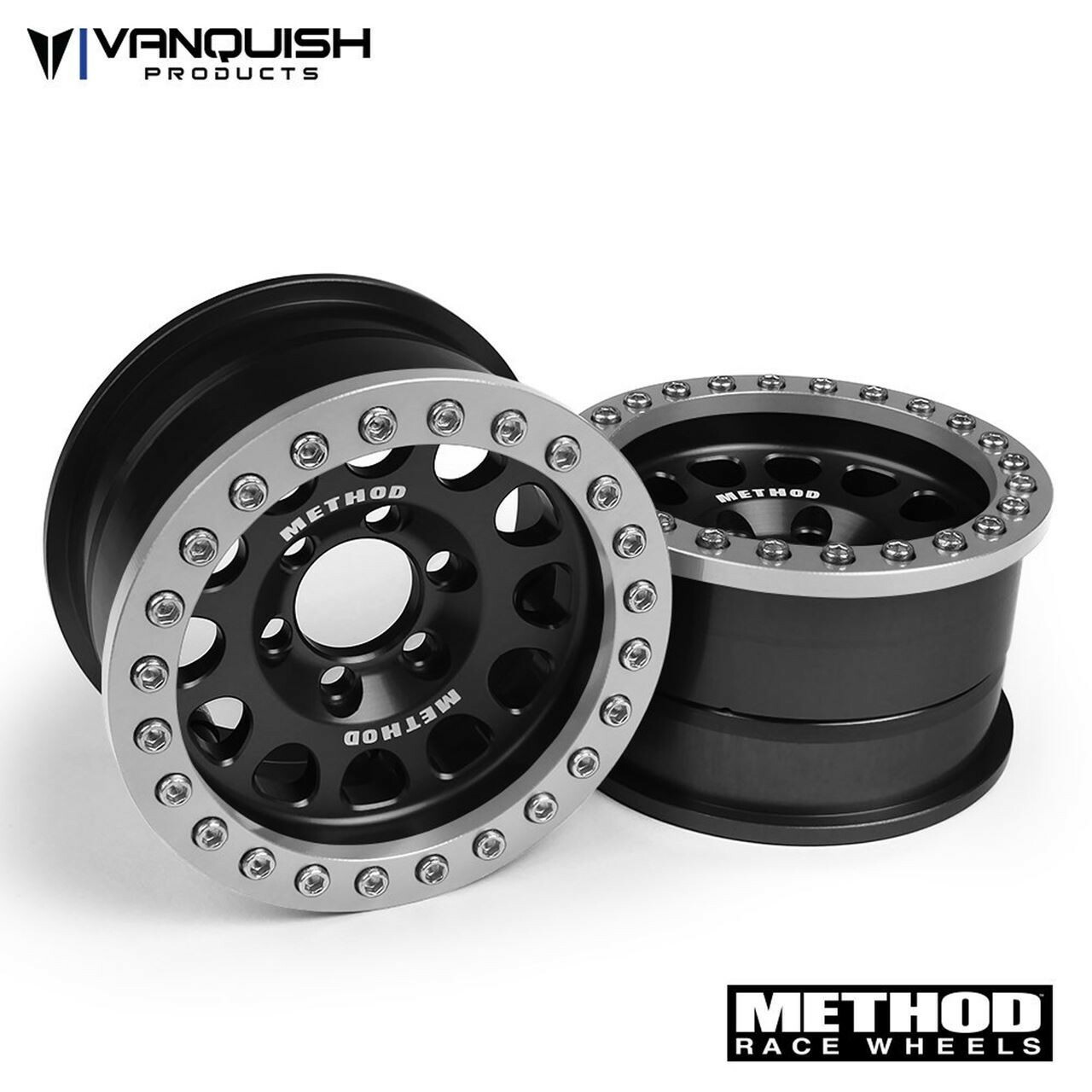 Vanquish VPS07911 Method 1.9 Aluminio beadlock Ruedas 105 Negro Transparente Anodizado Vanquish VPS07911 Method 1.9 Aluminio beadlock Ruedas 105 Negro Transparente Anodizado