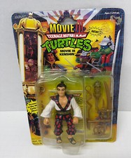 VINTAGE 1992 TMNT MOVIE 3 KENSHIN ACTION FIGURE NEW SEALED package~ no creasing