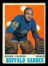 1970-71 OPC O PEE CHEE NHL HOCKEY #145 Roger Crozier Goalie EX+ BUFFALO SABRES