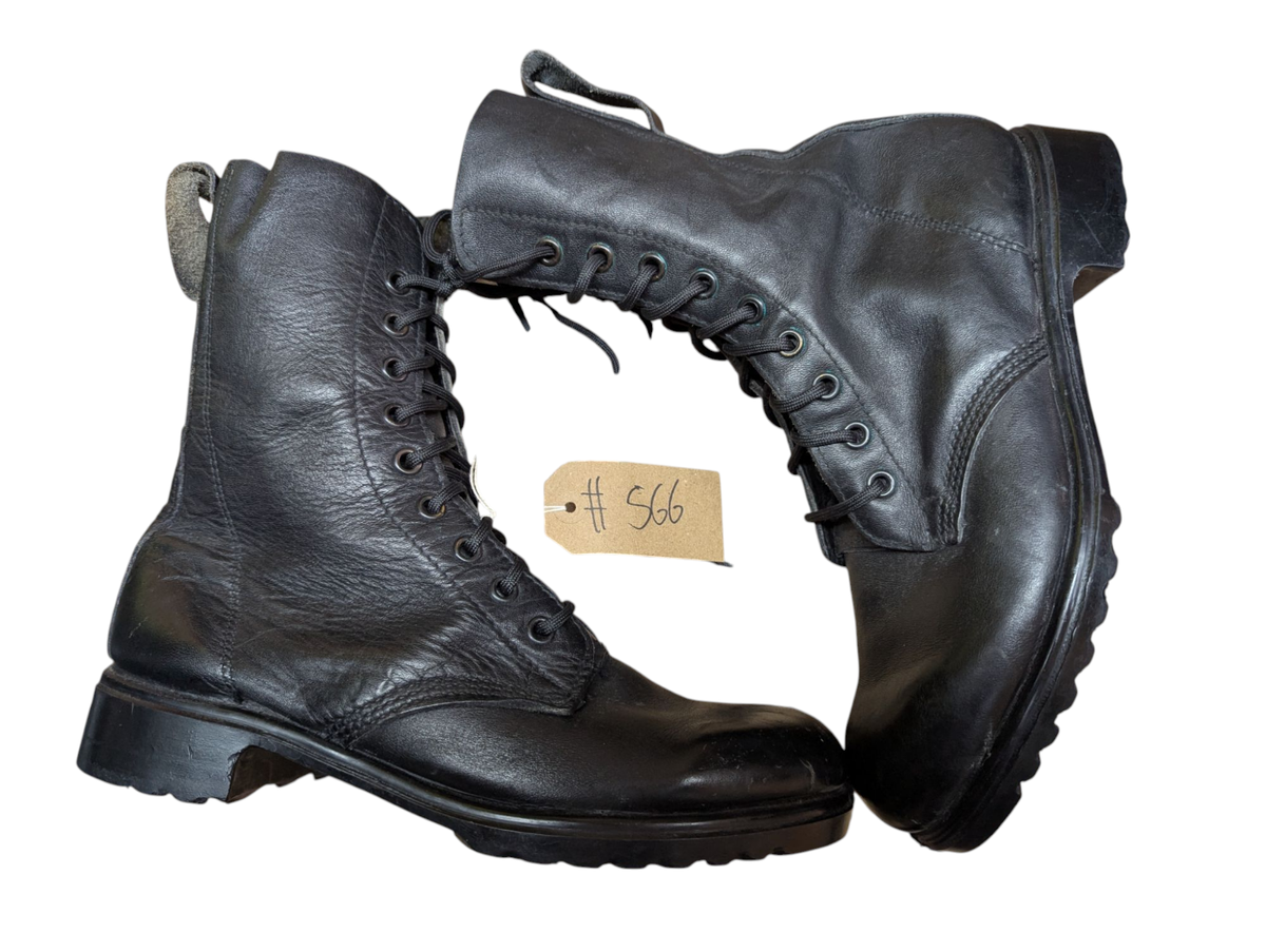 British Army Vtg Boots British Army Black Leather DMS Vintage