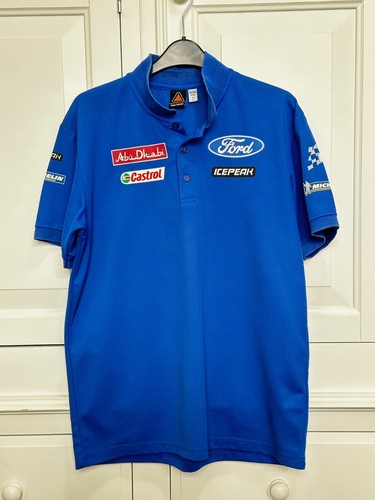 Ford M-Sport WRC Rally Polo Shirt Size Medium Icepeak - Hirvonen/Latvala 2010 - Picture 4 of 13