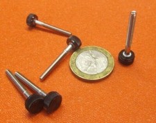 Plastic Black Stainless Thumb Screw, 5/16" Head Dia. x 4-40 x 1.0" Length, 25 Pc