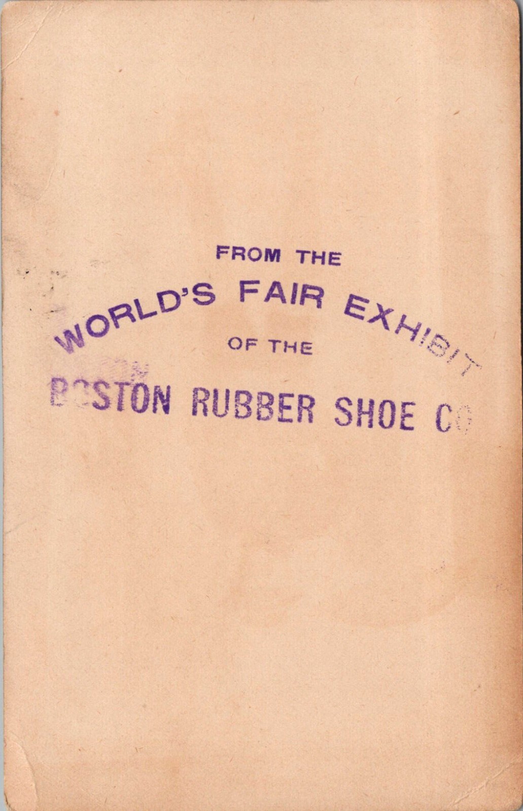 Boston Rubber Shoe Company Card, I'm In It With My Storm King Rubber
