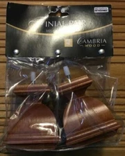 Cambria Classic Wood Finial bed post window rod end Medium Brown 603307 Napoleon