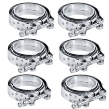 6X 3 inch Stainless Steel V-Band Clamp SS304 M/F flange V-band Exhaust Downpipe