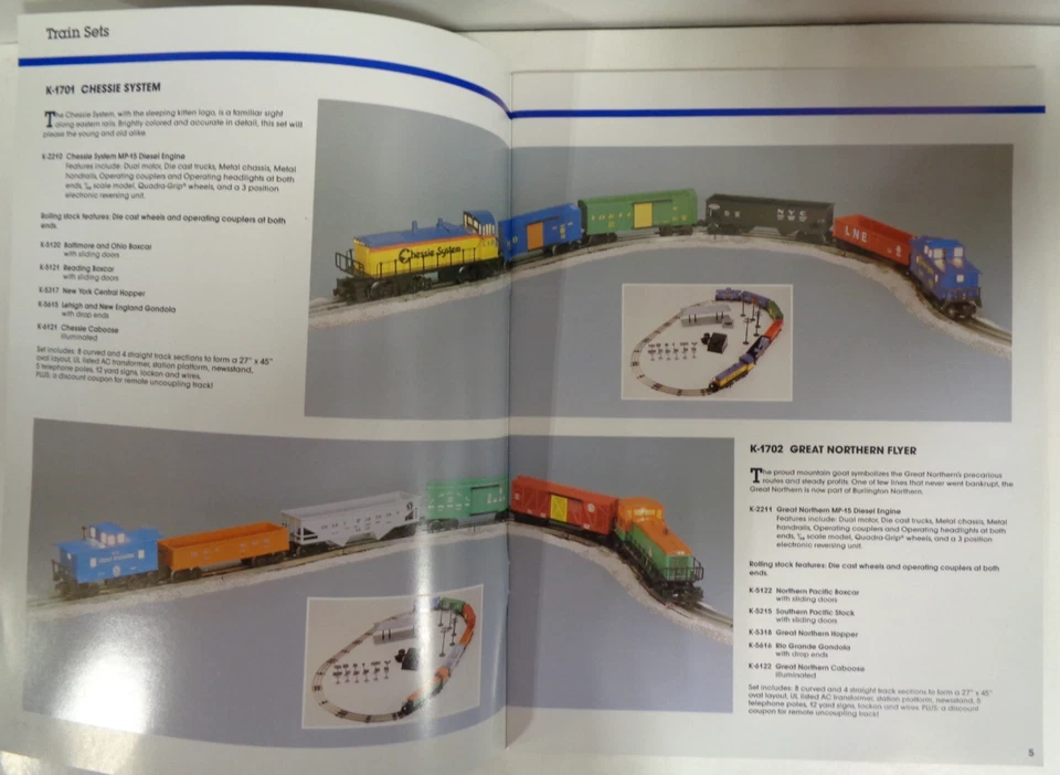 Vintage K-Line Electric Trains 1988 Catalog - Image 3 of 4